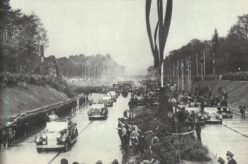 Hitler at the inauguration of the first section of the motorway