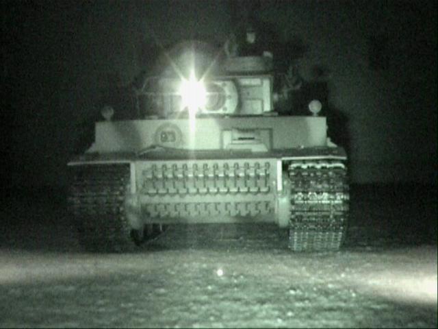 Tiger I at night