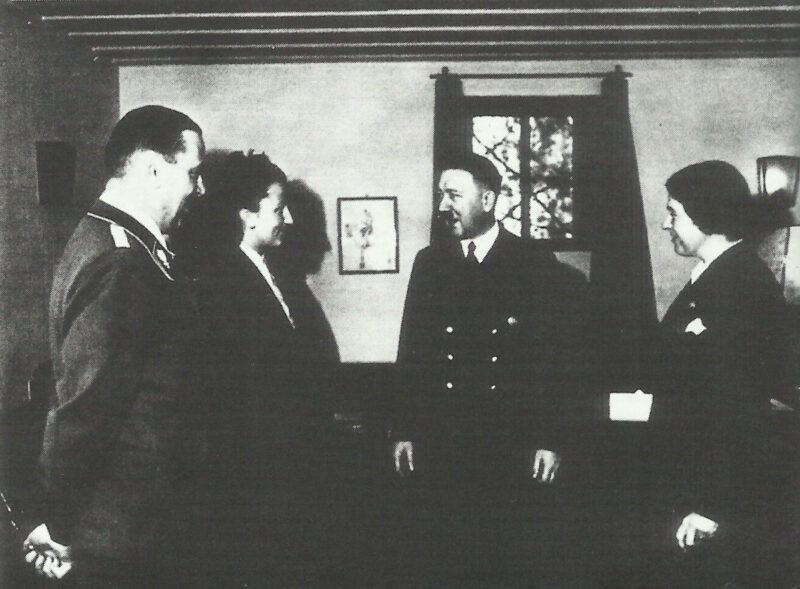 Hitler in the study at FHQ Wolf's Lair