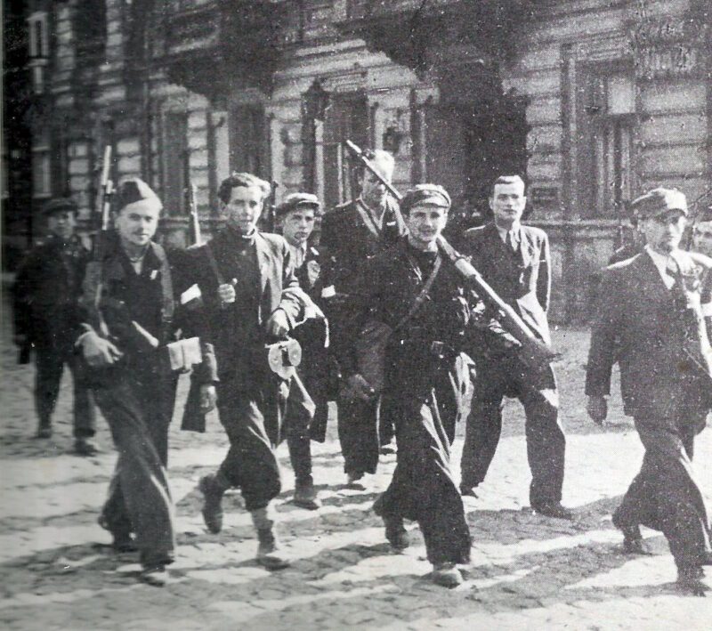 Polish insurgents in Warsaw.